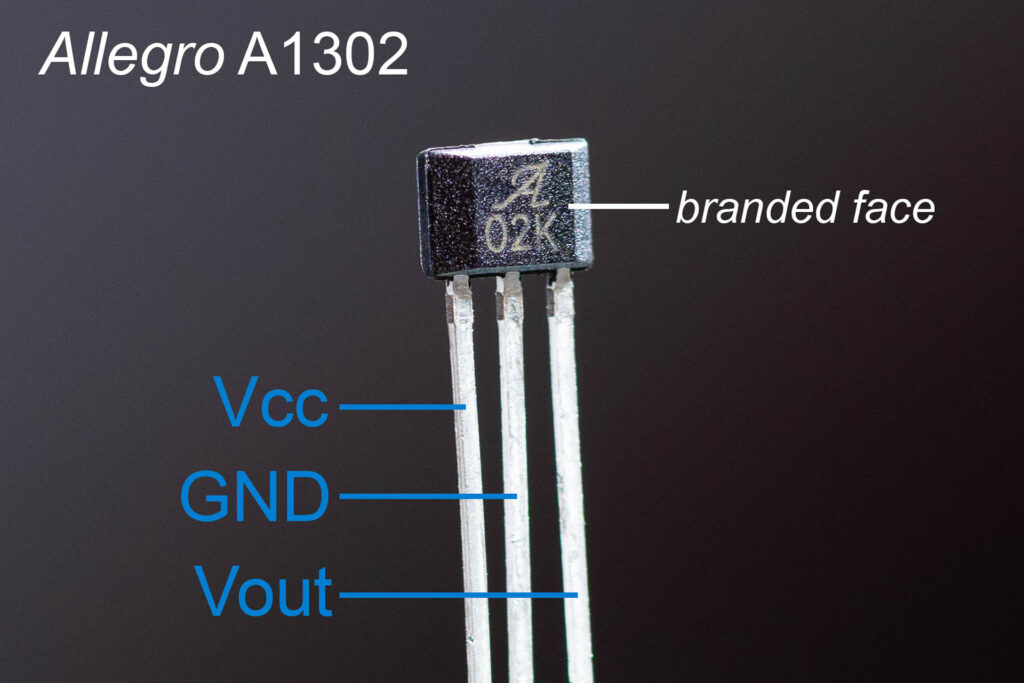 Hall sensor A1302, made by Allegro Microsystems