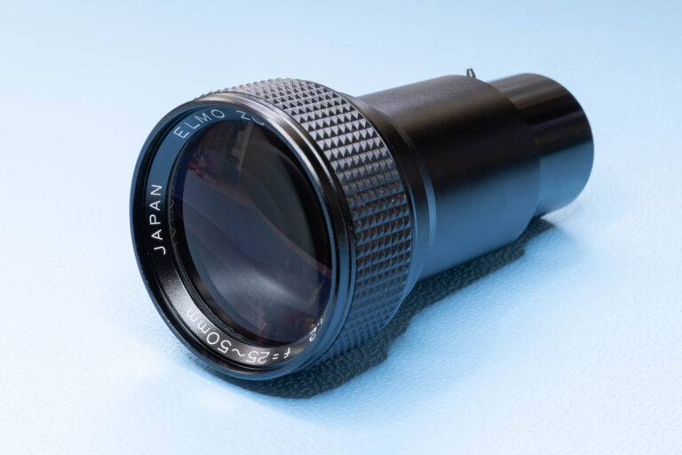 Elmo f1.2 25-50mm projection lens for Super 8